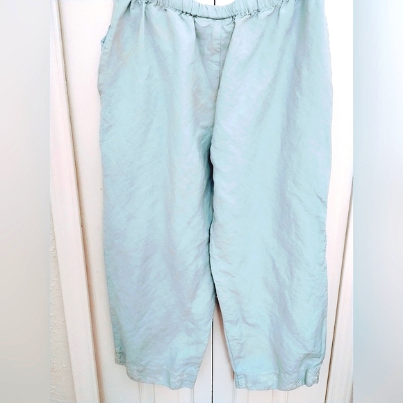 NWOT Blue "Linen Like" Drawstring Pants - Picture 4 of 9